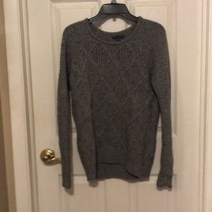 American Eagle knit gray sweater-like new!!